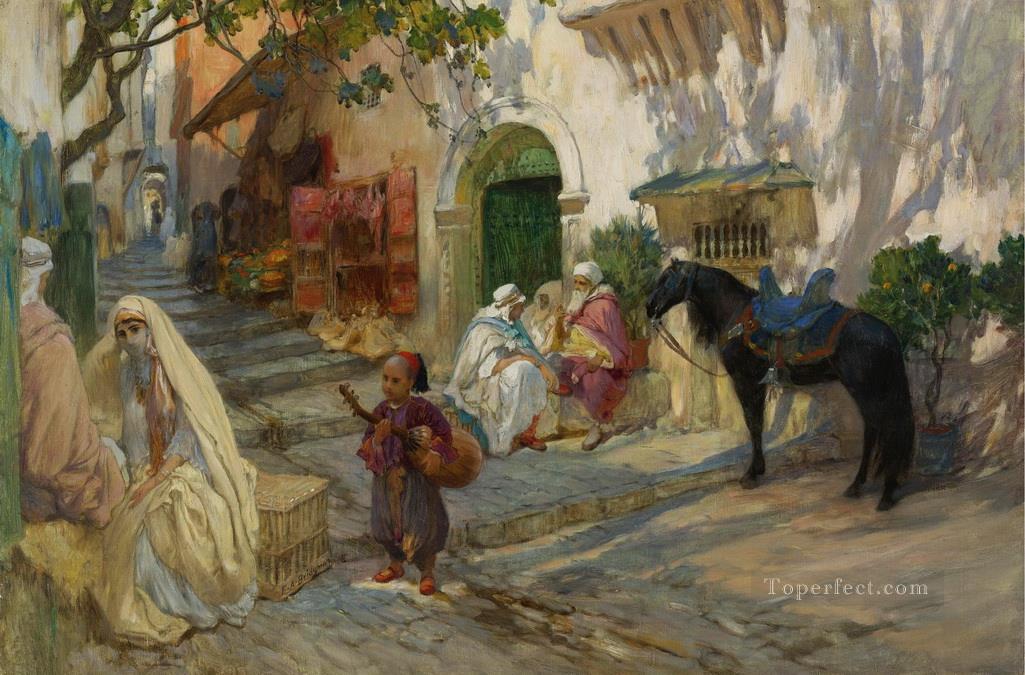 A Street in Algeria Frederick Arthur Bridgman Oil Paintings